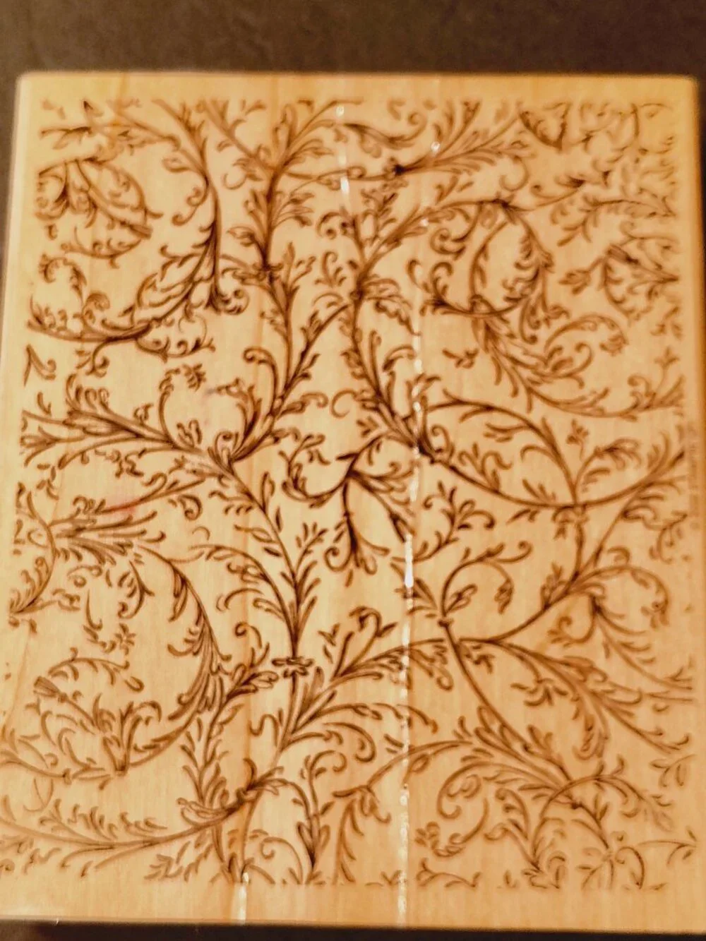 Stampin Up 2002 Filigree Large Background Rubber Stamp